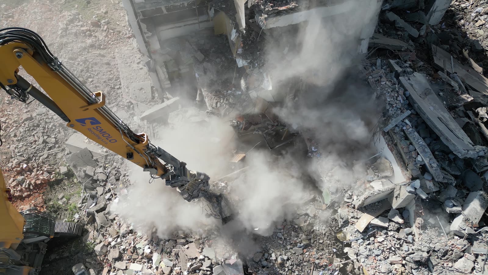 Demolition dust